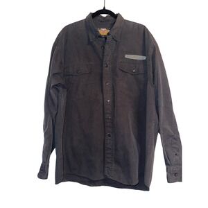 Harley Davidson Mens‎ Long Sleeve Shirt XXL Black Button Up